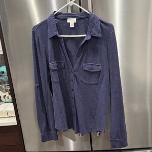 Caslon Navy Casual Top
